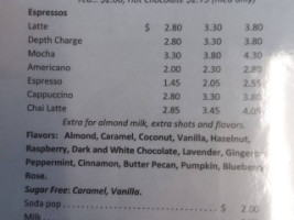 Zoomski's Mid-town Coffee Shop(cafe) menu