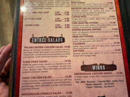 Casa Steak Seafood And Smokehouse menu