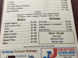 Mustang Country Cafe menu