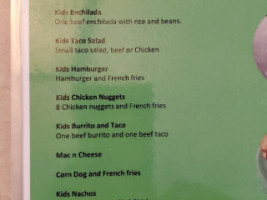 Cuatro Amigos menu