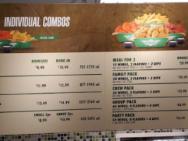 Wingstop menu