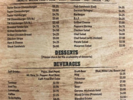 Taylor's 2 Steakhouse menu