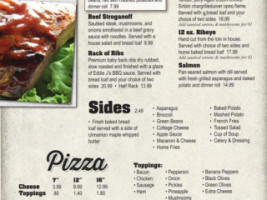 Eddie J's Grille menu