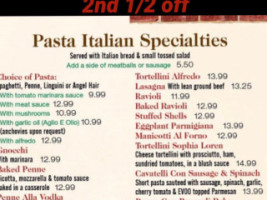 Sitaly To Go menu