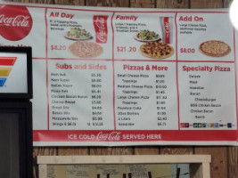 Pizza Man menu