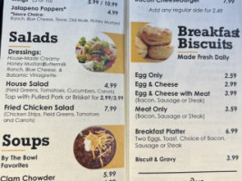 Smiley's Fuel City menu