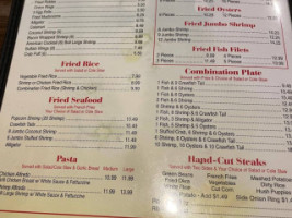 Red River Seafood Steakhouse menu