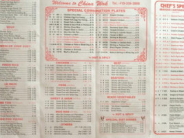 China Wok menu