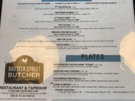 Rooster Street Butcher menu