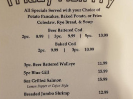 T D's Grill menu