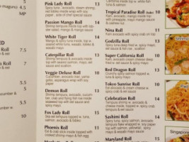 General House Asian Cuisine Sushi menu