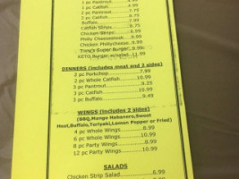 Tony's Fish House menu