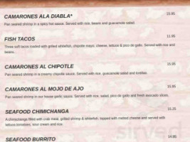 Cozumel menu