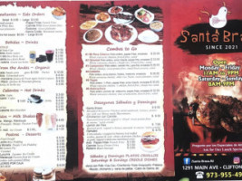 Santa Brasa menu