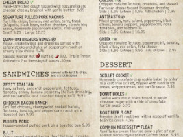 Big Woods Pizza menu