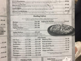 El Potro Mexican menu