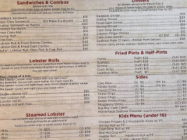 Fishermen's Catch And Seafood Market menu