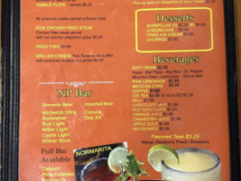 Norma's Place Mexican Food menu