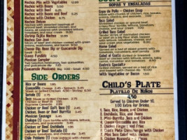 San José Authentic Mexican Restaurant Bar menu