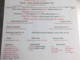 Rj's Fish And More menu