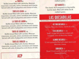 Aye! Toro Tacos Tequila menu