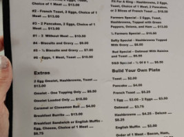 Dc Lanes Cafe menu