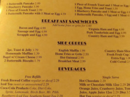 Doyle's menu