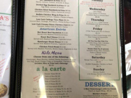 Sal Teresa's Mexican menu