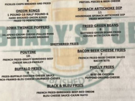 Brady's Pub menu