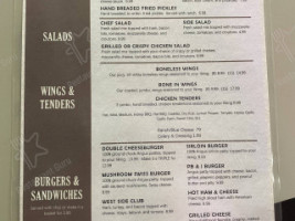 Whiskey John’s Restobar menu