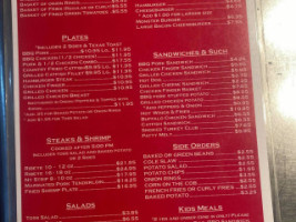 Al Mick's Barbeque menu