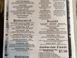 Baja California Grill menu