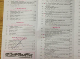 Panda Inn menu