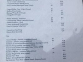 Tonio's Seafood Shack Tiki menu