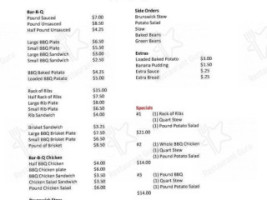 Ware's -b-q menu