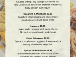 Seaside Fish House menu