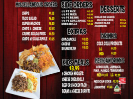 Rolberto's Mexican Food menu