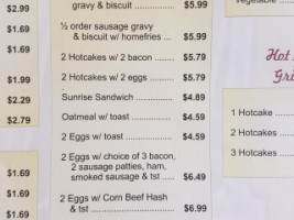 V M Mansfield Ohio menu