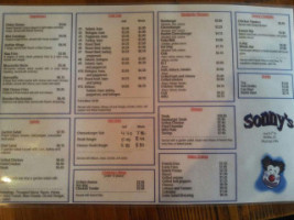 Sonny's Of Mcbee menu