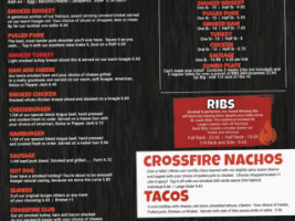 Crossfire Grill menu