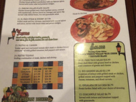 El Paso Mary Esther menu