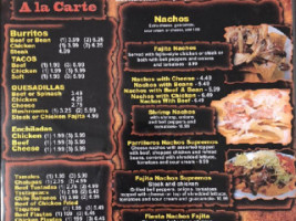 Los Parrilleros, Mexican Grille menu