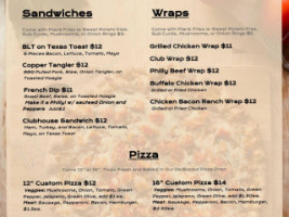 Copper Ridge menu