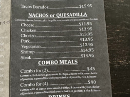 Burritos Tacos Mexica menu