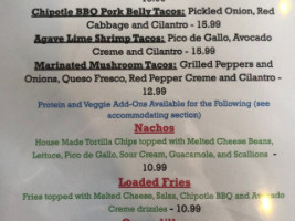 Fuego Eats menu