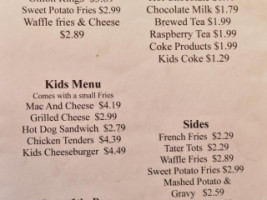 Jefferson Kafe menu