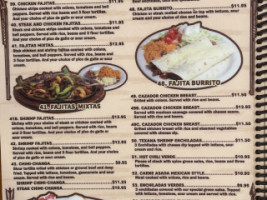 Cazador menu