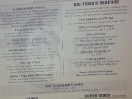 Big Tuna menu