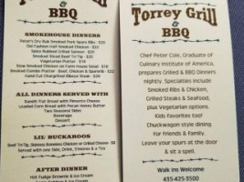 Torrey Grill Bbq menu