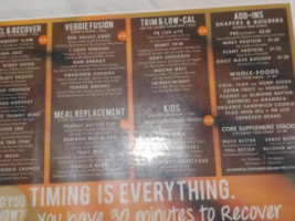 Pure Fresh Eatery menu